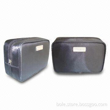 Satin Cosmetic bag with Good Shape, Measures 18 x 7 x 12cm, Ideal for Unisex Use
